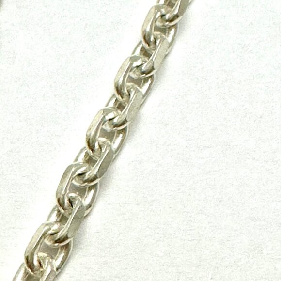 30 inch Anchor Chain Made in Italy Sterling Silver Stamped 925 - Picture 3 of 5